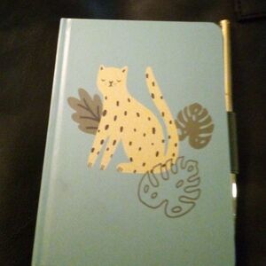 Blue Cat-Themed Notebook, Journal